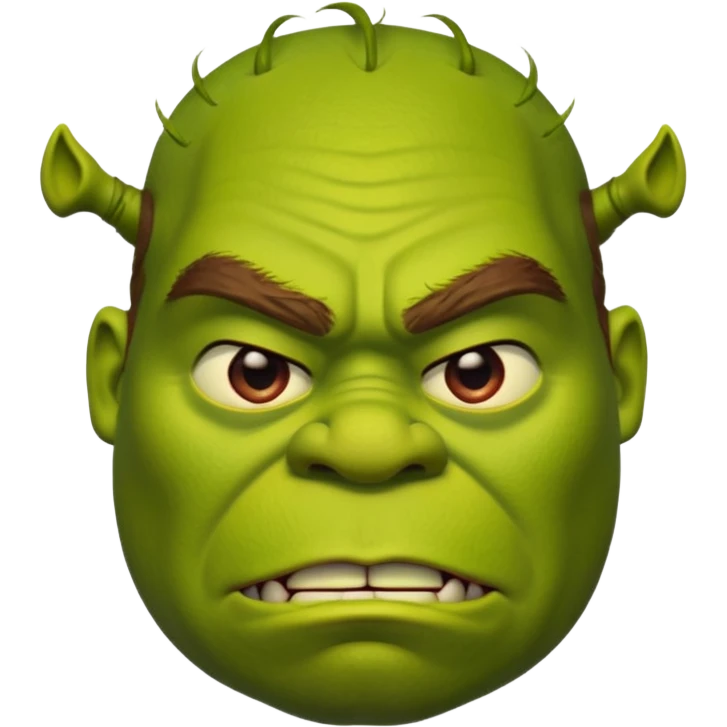 шрек злиться emoji