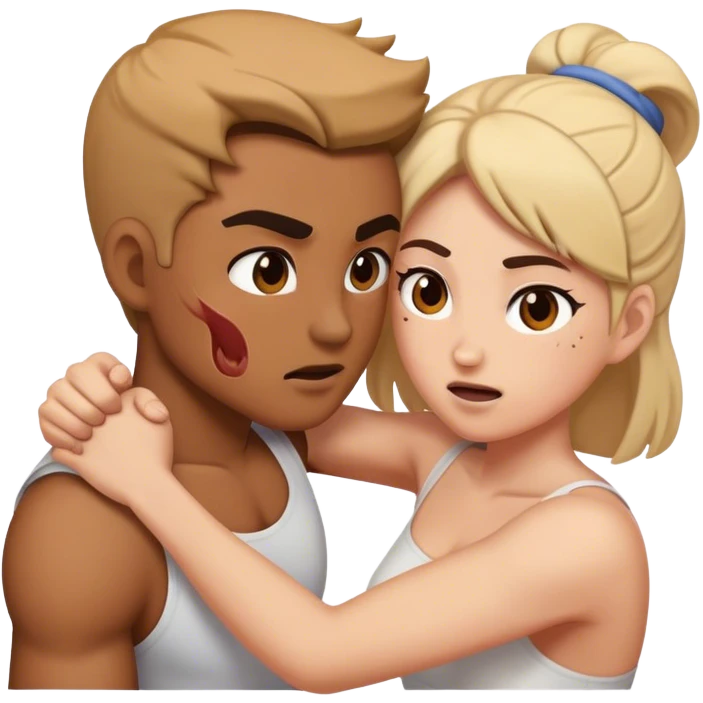 Love with fight emoji