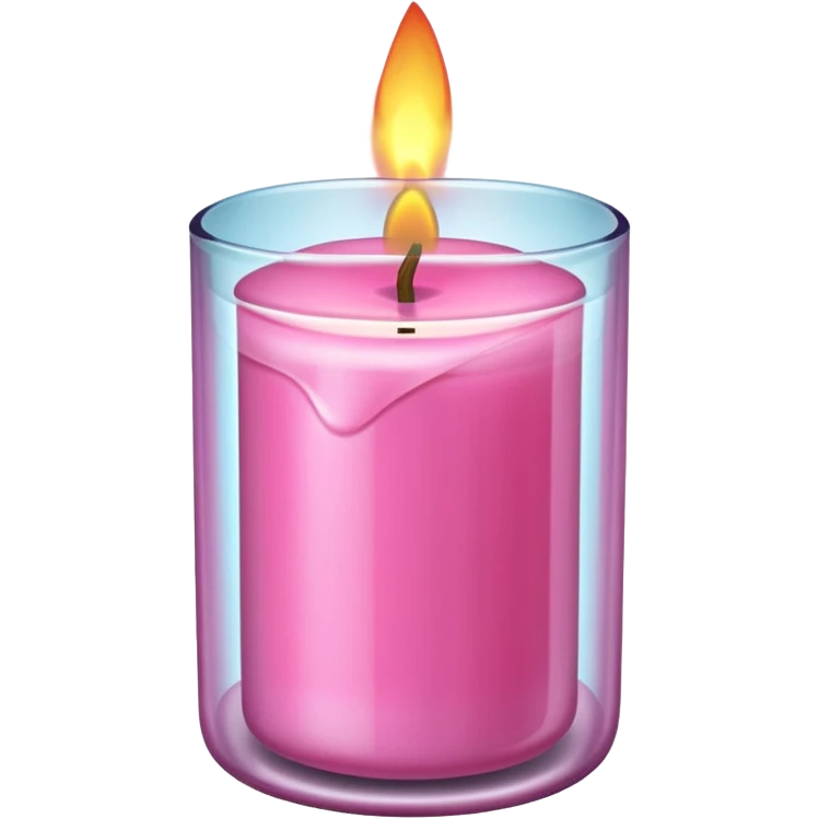 Pinke Kerze im glas emoji