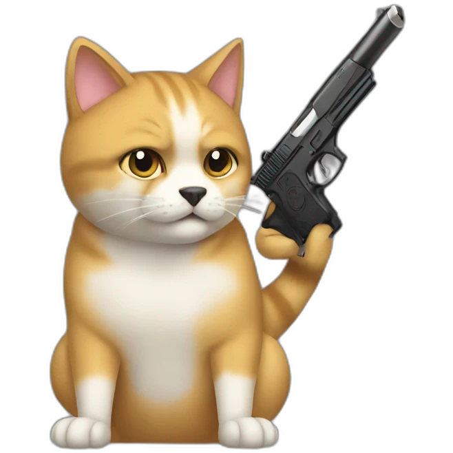 cat with gun like doge_gun emoji (doge gun https//emoji.gg/emoji/1311-doge-gun) emoji
