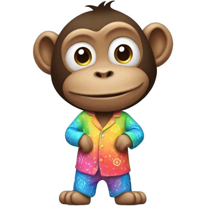 monkey in pjs  emoji