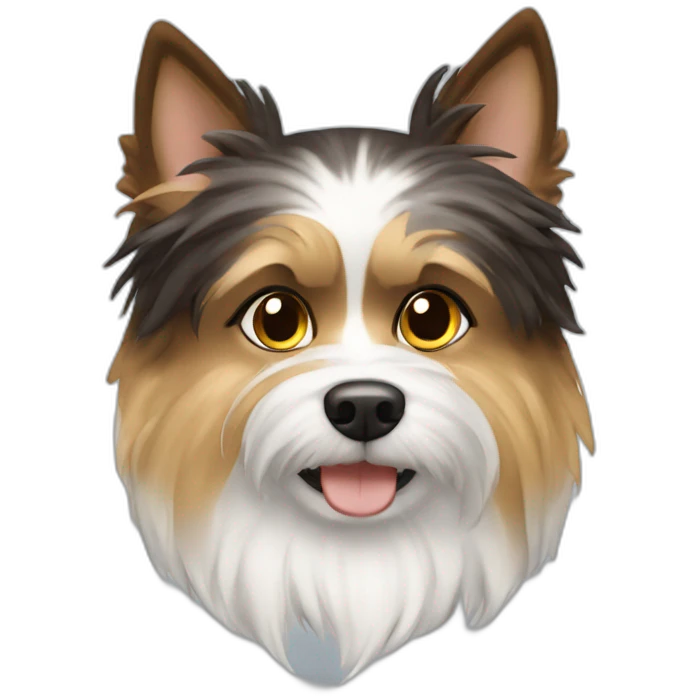 Biewer terrie emoji