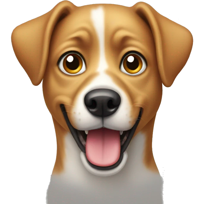 dog with big eyes and a hanging open mouth emoji