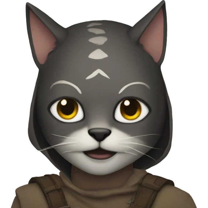 Therian with a cat mask emoji