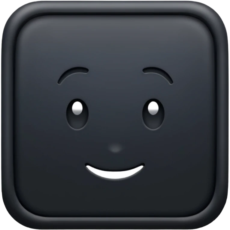 Completely black square  emoji
