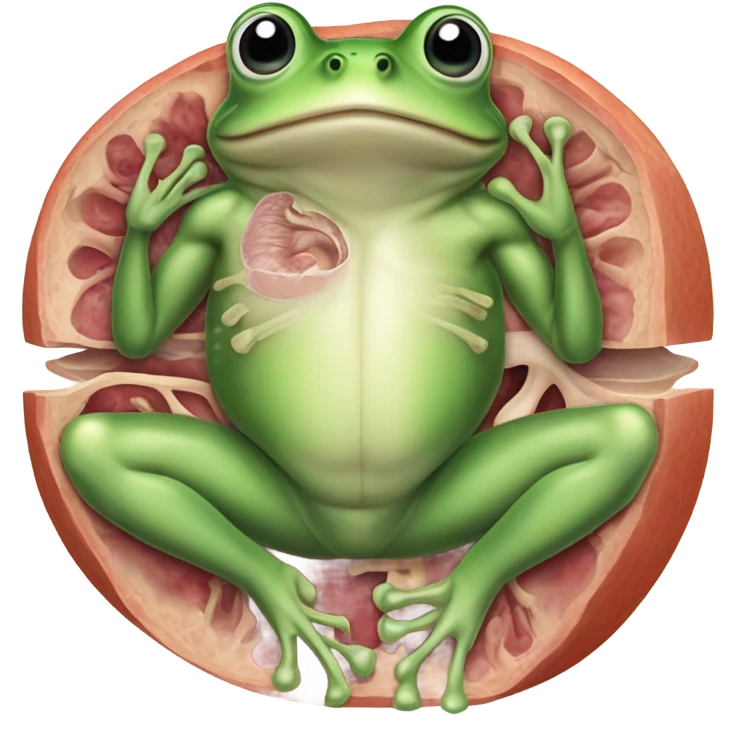 Frog cross section  emoji