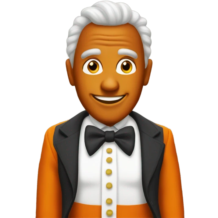 A orange Oompa Loompa emoji