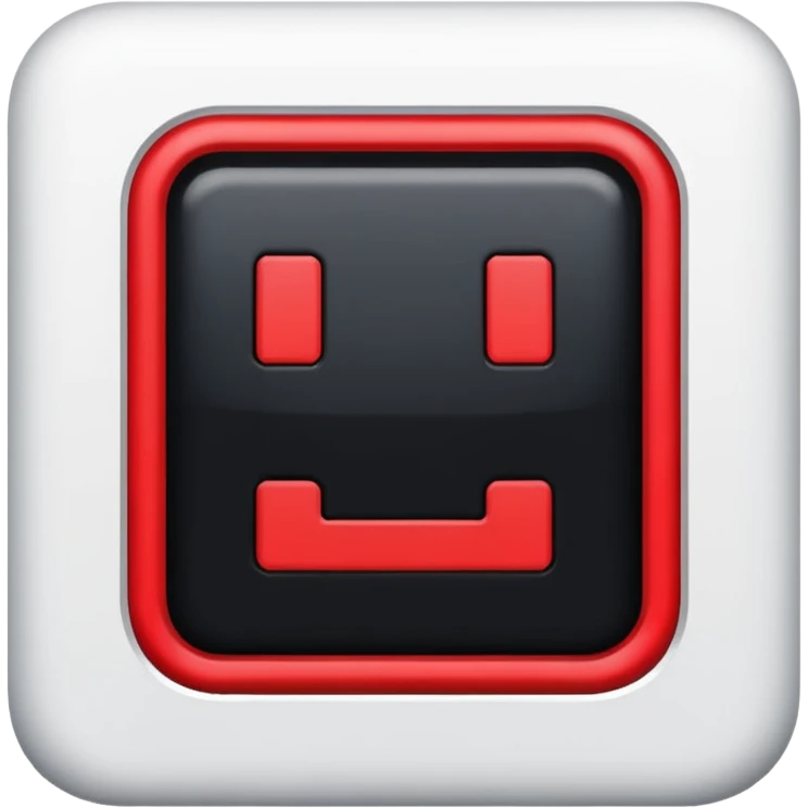 Прямоугольник чёрного цвета с красной обводкой.  Внутри прямоугольника текст "Перерыв" emoji