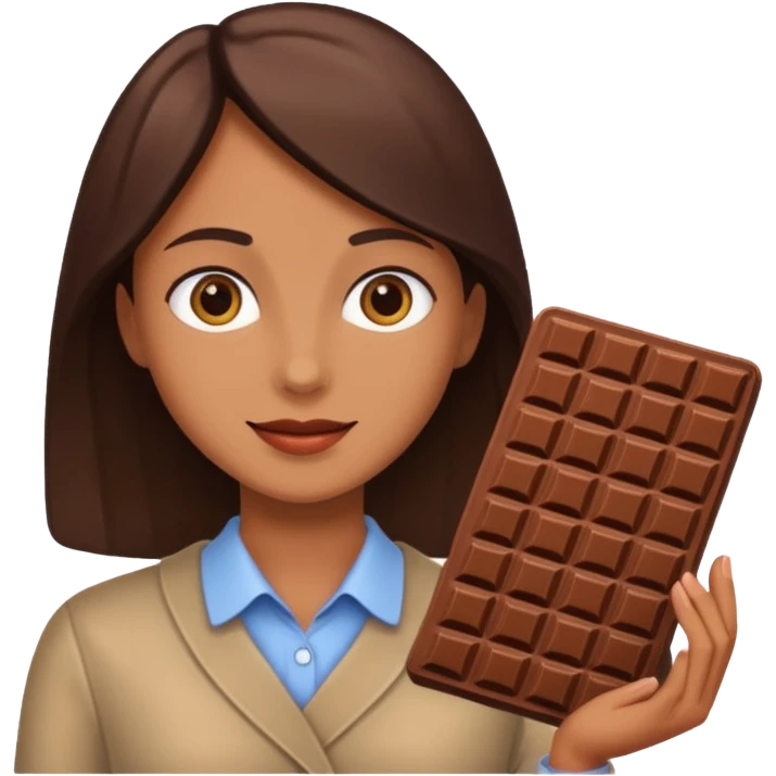 a person going to buy chocolate emoji
