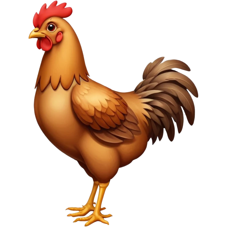 Chicken with a broken leg emoji
