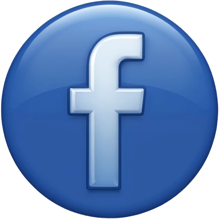 Badge bleu Facebook  emoji