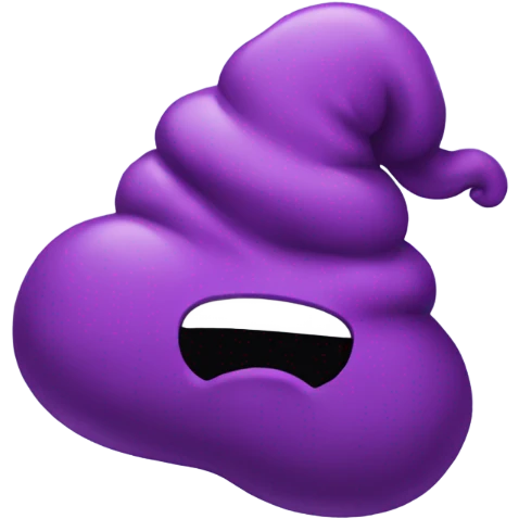 purple poop emoji