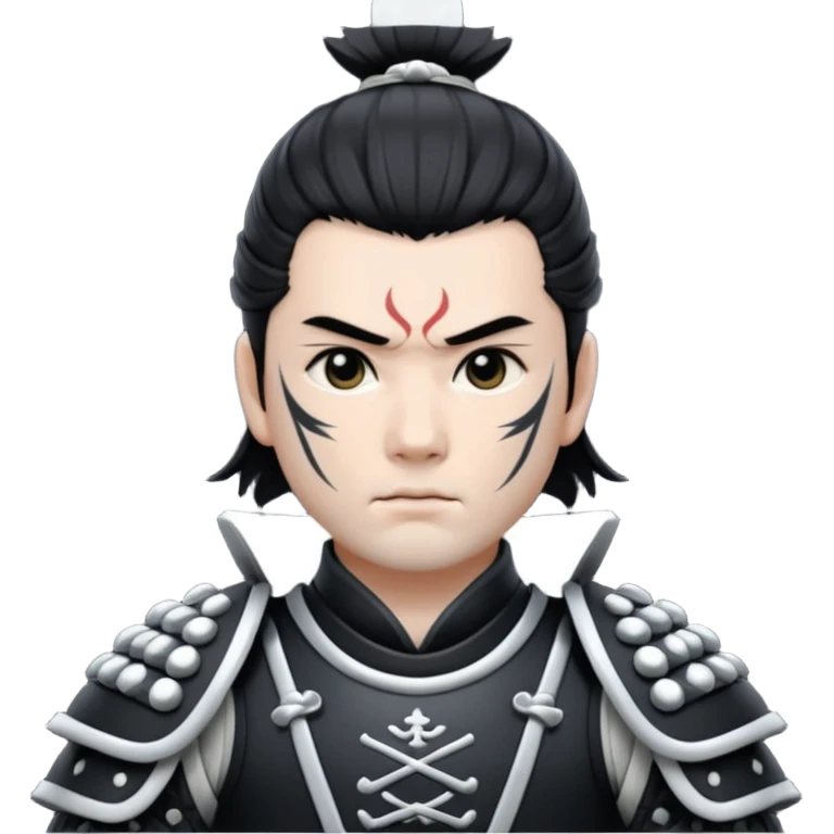 I want a black and white samurai. It is for an icon. emoji