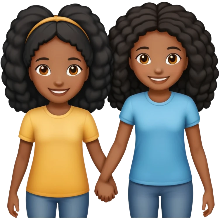two black girls dating  emoji