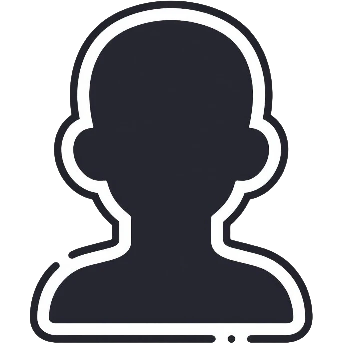 simple human silhouette icon, person icon emoji