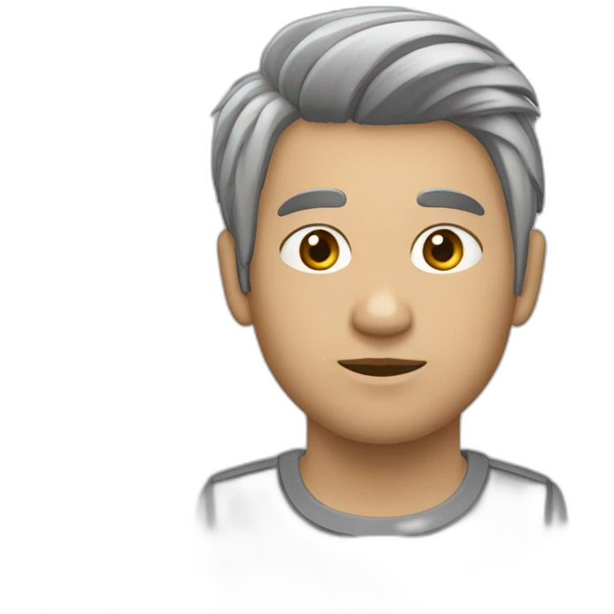Hámster ruso gris rayado emoji