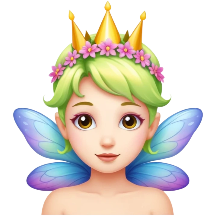 Colorful Birthday fairy emoji