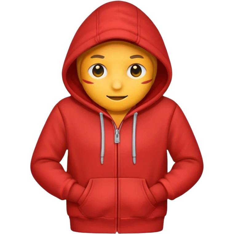 a red hoodie emoji