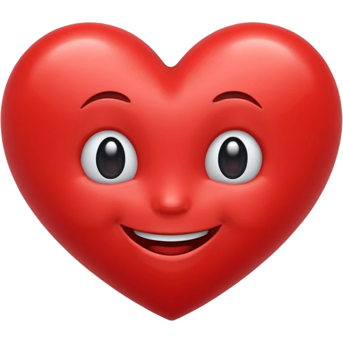 Laugh with red heart emoji