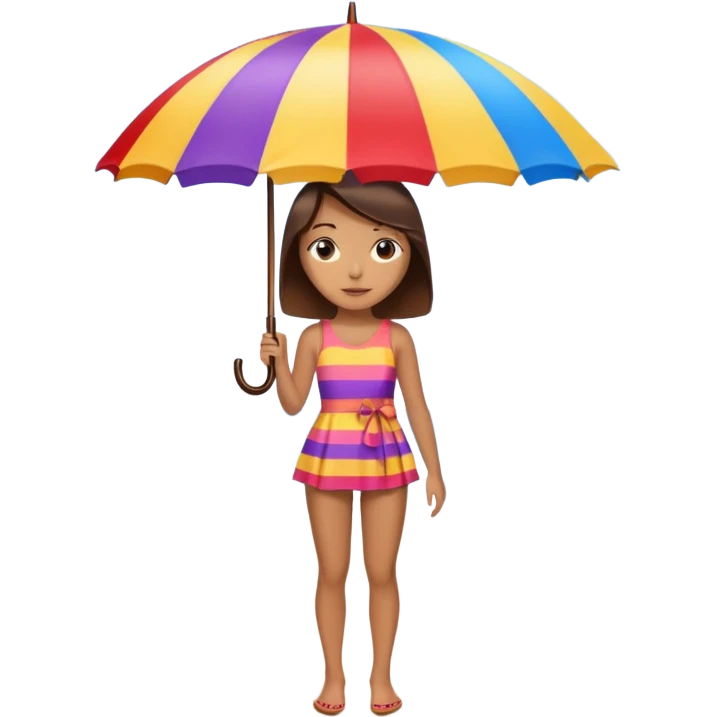 summer beach colorfull umbrella emoji