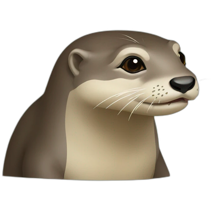 Loutre sur tortue emoji
