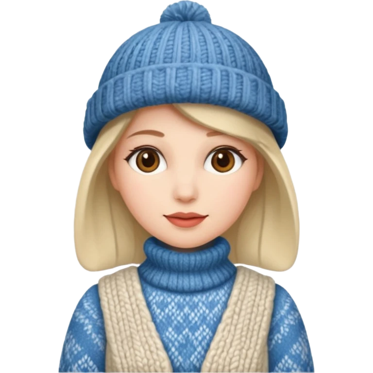 woman winter dress and hat emoji