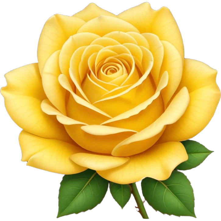 yellow rose laying on its side, clean and clear details emoji