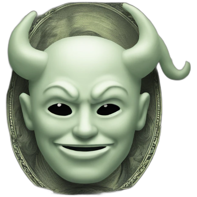 Devil face dollar emoji