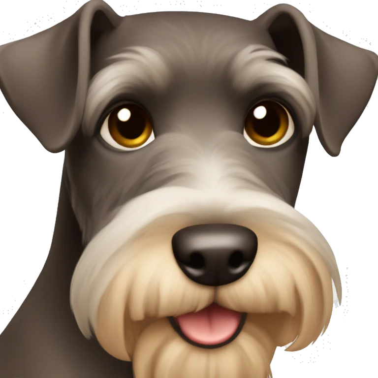 Brown schnauzer  emoji