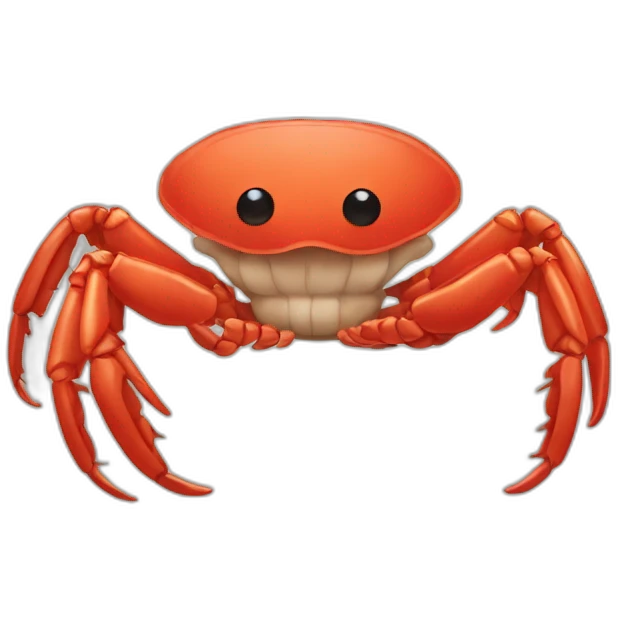 Pom pom crabe emoji