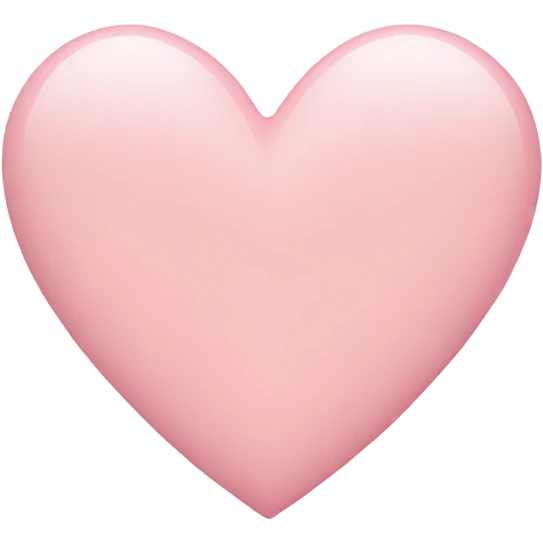 Light pink heart emoji