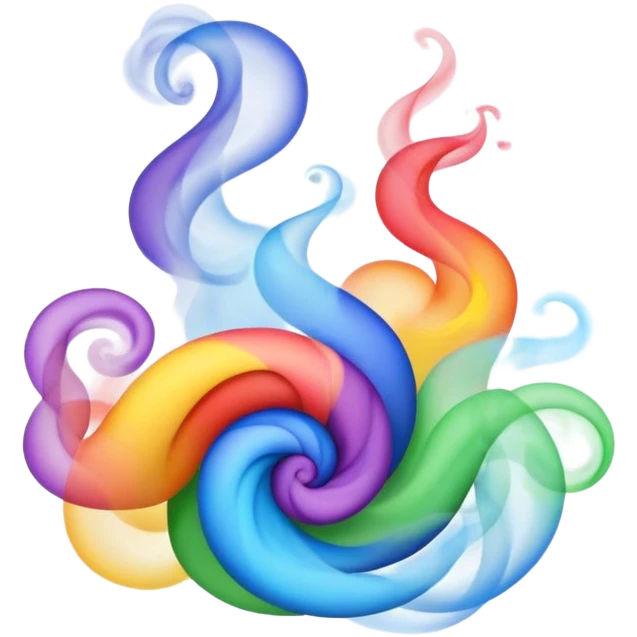 Colorful smoke emoji