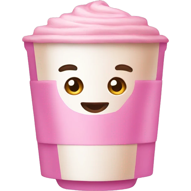 Pink latte emoji