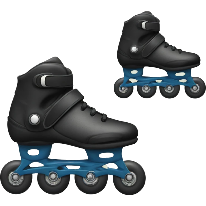 a black rollerblade inline skate emoji