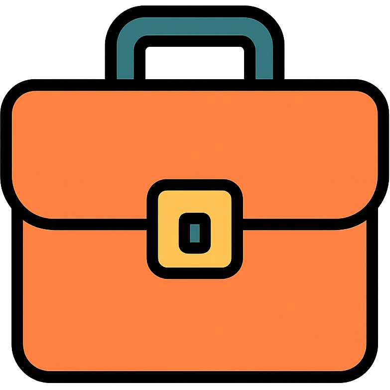 colored briefcase icon emoji