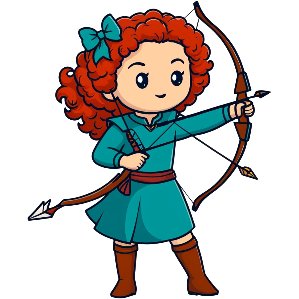 Merida from Brave, Disney emoji