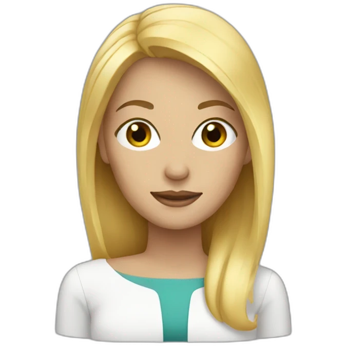 blonde woman emoji