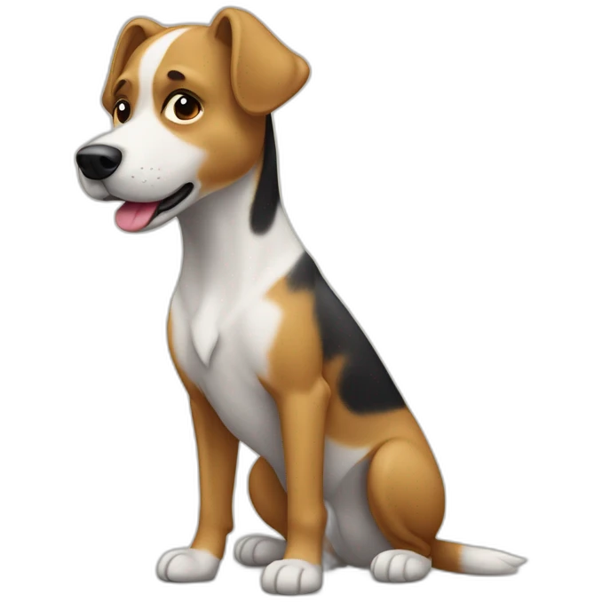 Chien debout  emoji