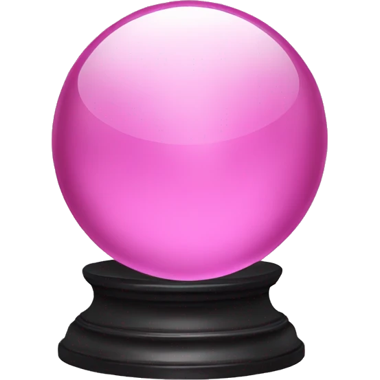 pink crystal ball emoji