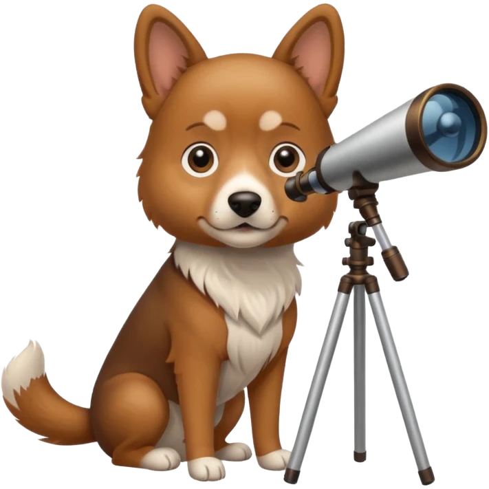dog with telescope  emoji