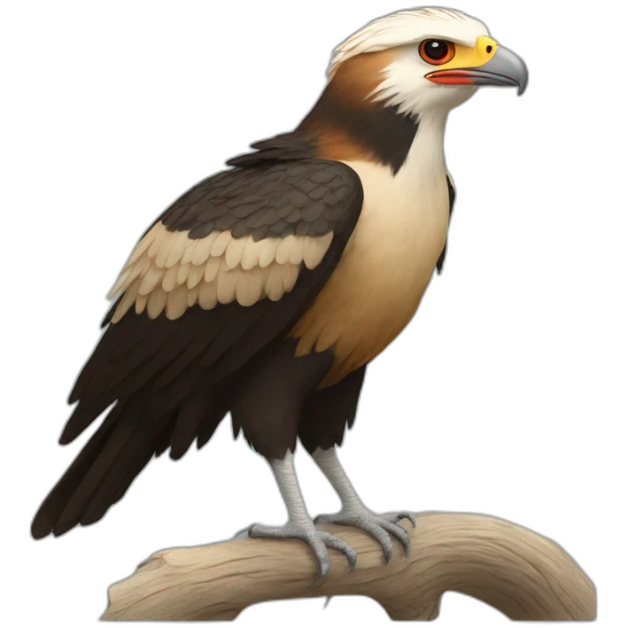 Crested caracara body emoji