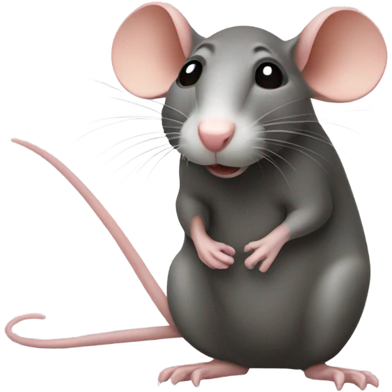rat with long and big nose emoji