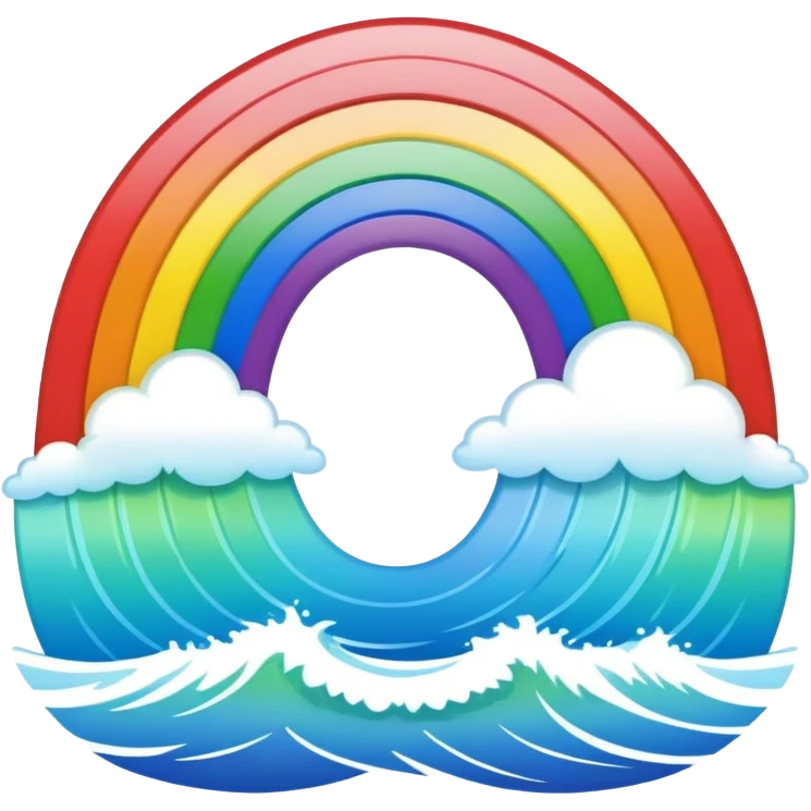 Hawaiian rainbow emoji