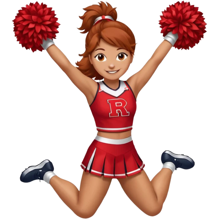 Rutgers full body Cheerleader emoji