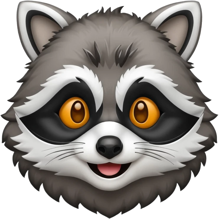 emoji raccoon emoji