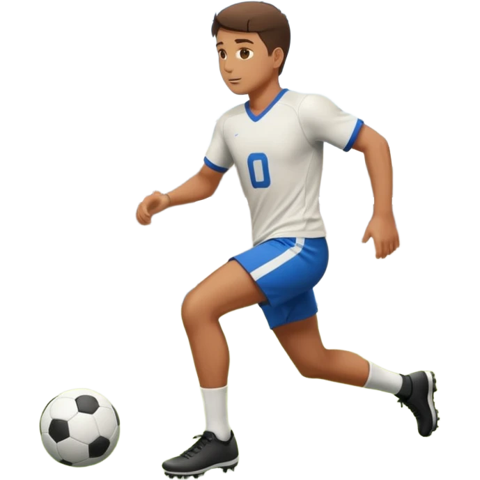 A person playing round football on the field emoji