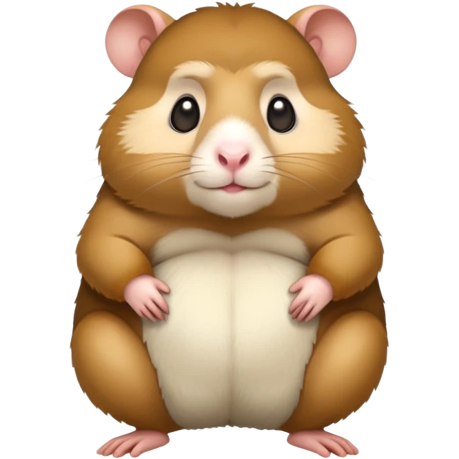 cartoon full body hamster, and add muse of gorilla emoji