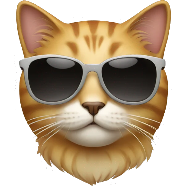 Cat with sunglasses emoji