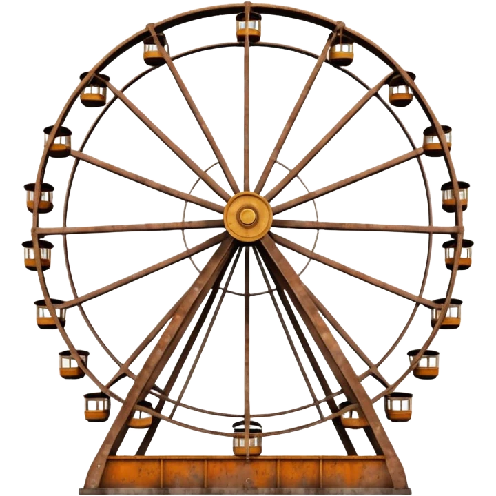 Brown city ferris wheel emoji