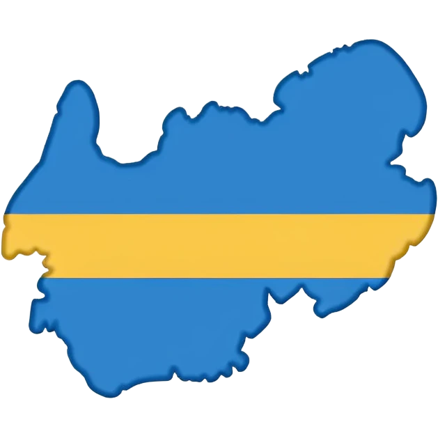 Sweden shaped country  emoji